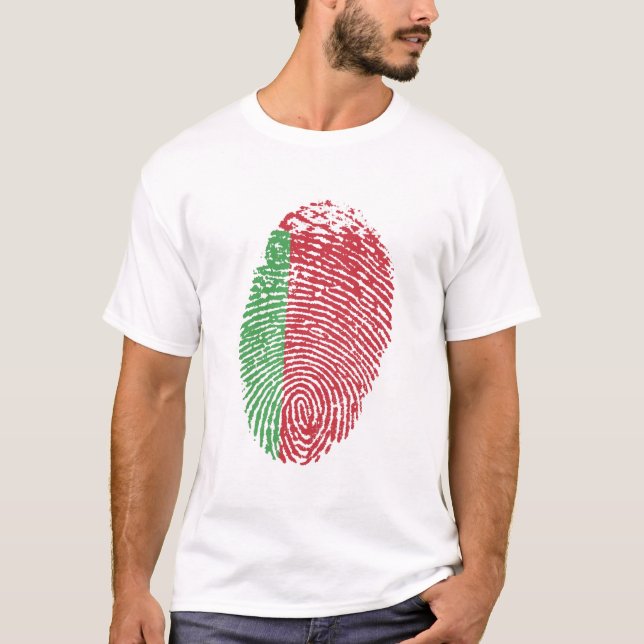 T-shirt Biélorussie Drapeau Empreinte Pays Fierté (Devant)
