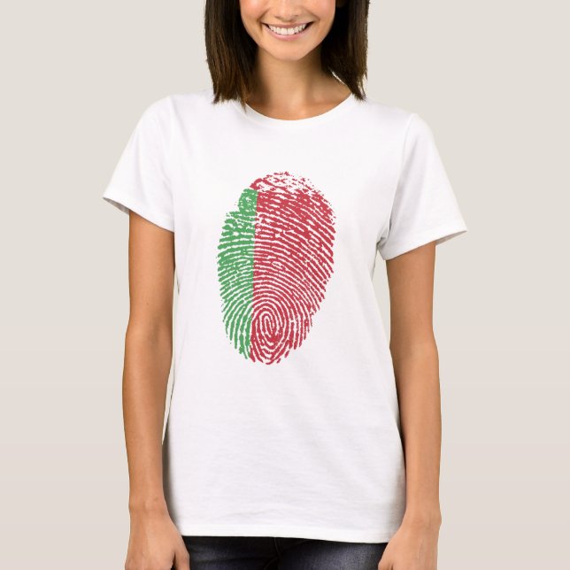 T-shirt Biélorussie Drapeau Empreinte Pays Fierté (Devant)