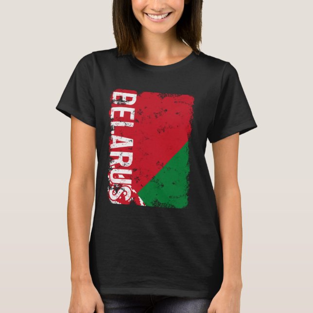 T-shirt Biélorussie Fierté du drapeau biélorusse racines p (Devant)