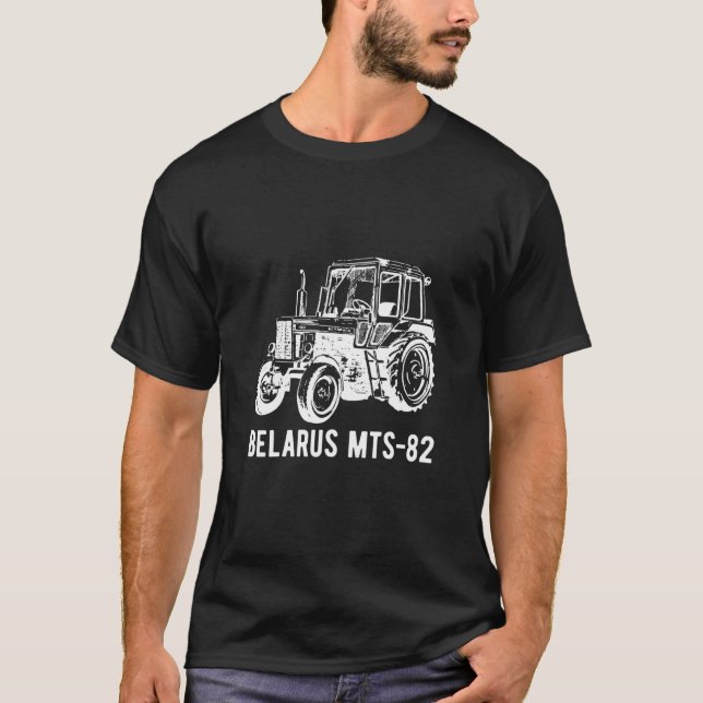 T-shirt Biélorussie Tracteur agricole (Devant)