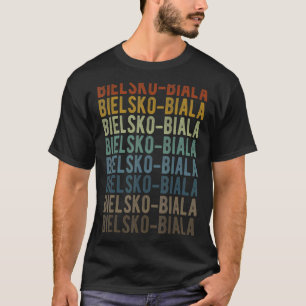 T-shirt Bielsko Biala City Pologne Retro Vintage