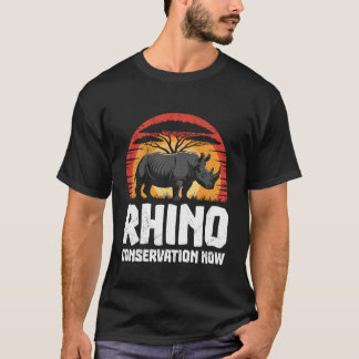 T-shirt Bien-être animal CONSERVATION DES RHINOCÉROS MAINT