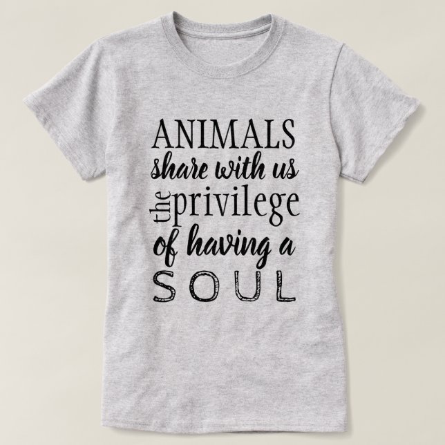 T-shirt Bien-être des animaux (Design devant)