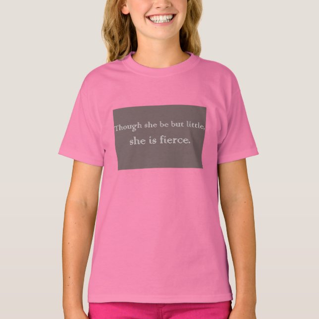 T-shirt Bien Qu'Elle Ne Soit Que Petite (Fille) (Devant)