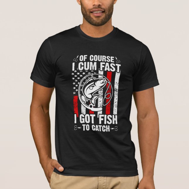 T-shirt Bien Sûr, J'Ai Du Poisson À Capter Rapidement (Devant)