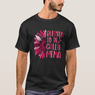 T-shirt Bienheureuse d'être appelée Mema Cute Floral Femme