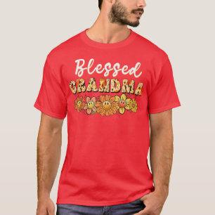 T-shirt Bienheureuse grand-mère Automne Automne Chute Vint