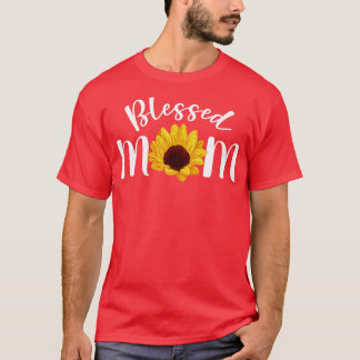 T-shirt Bienheureuse Maman Fleur de soleil Fête de la mère