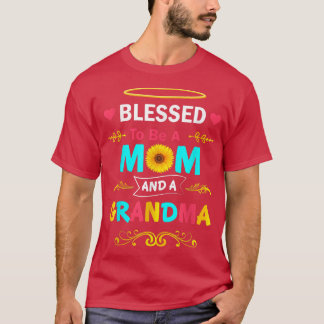 T-shirt Bienheureuse maman & grand-mère, Floral Grateful G