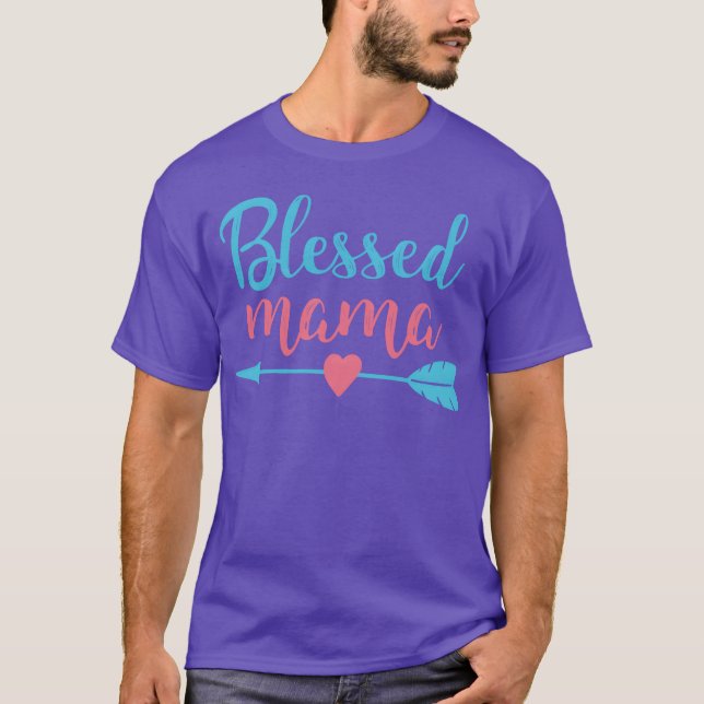 T-shirt Bienheureuse maman mère amis de jour (Devant)