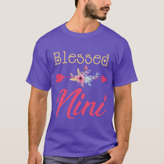 T-shirt Bienheureux Flore Fleur Maman Famille de la Fête d