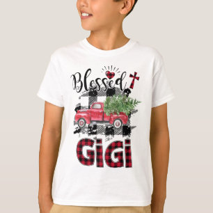T-shirt Bienheureux Gigi Noël rouge