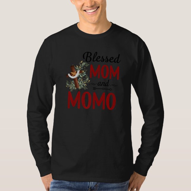 T-shirt Bienheureux Momo Pour Femmes Décor Fleur Momo (Devant)