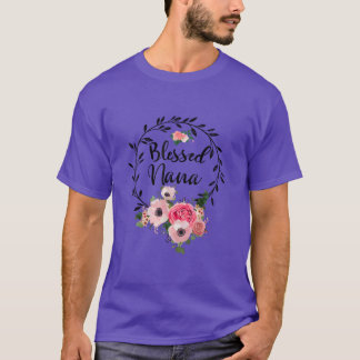 T-shirt Bienheureux Nana Fête des Mères Rétro cadeau