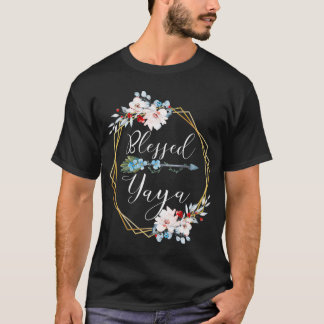 T-shirt Bienheureux Yaya Grand-mère Cadeau