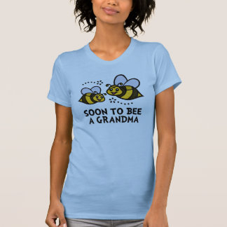 T-shirt Bientôt à l'abeille une grand-maman