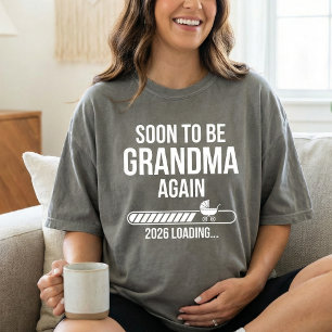 T-shirt Bientôt de nouveau grand-mère 2026 , Nouvelle gran