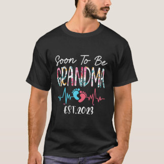 T-shirt Bientôt Être Grand-Mère 2023 Fête Des Mères Premiè