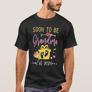 T-shirt Bientôt Être Grand-Mère 2023 Maman Grossesse Faire