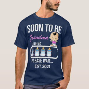 T-shirt Bientôt Être Grand-Mère EST 2021 2020 Cadeau Tee F