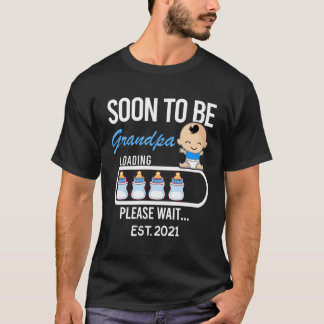 T-shirt Bientôt Être Grand-Père Est 2021 2020 Cadeau Tee F