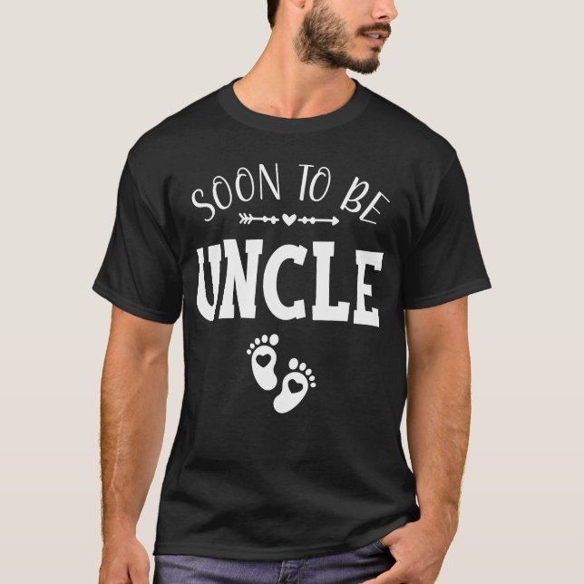 T-shirt Bientôt être l'oncle promu aux hommes oncles (Devant)