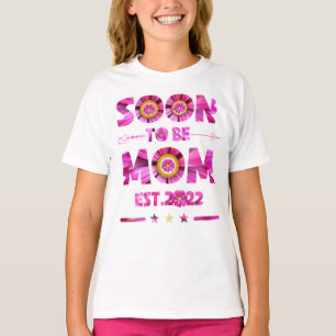 T-shirt Bientôt être Maman 2022 Fête des Mères Pour Maman