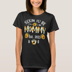 T-shirt Bientôt être maman 2023 Fête des mères de tourneso