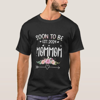 T-shirt Bientôt Être MOMMOM Est 2024 Faire-part de grosses