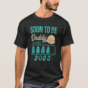 T-shirt Bientôt Être Papa 2023 Chargement Lait Bouteille B