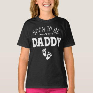 T-shirt Bientôt être papa promu à papa fille