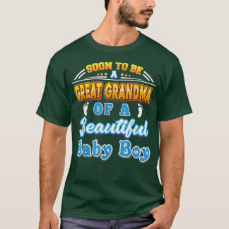 T-shirt Bientôt Être Une Grande Grand-Mère D'Un Beau Petit