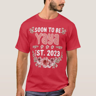 T-shirt Bientôt Être Yaya Est 2023 Grossesse Faire-part