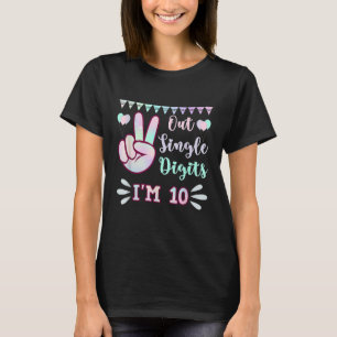 T-shirt Bientôt Fini les Nombres à un Chiffre J'ai 10 Ans