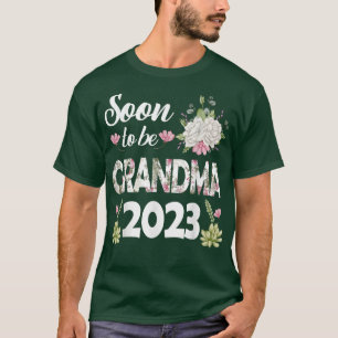 T-shirt Bientôt Grand-mère 2023 Fête des Mères Première Fê