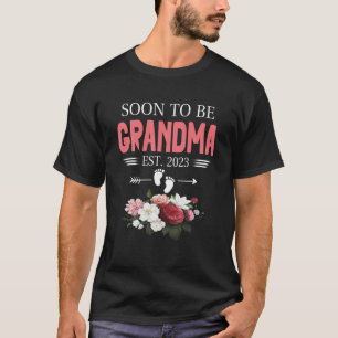 T-shirt Bientôt Grand-Mère 2023 Grand-Mère pour la Premièr