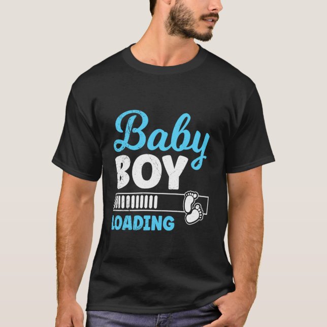 T-shirt Bientôt maman BÉBÉ GARÇON CHARGEMENT Future maman  (Devant)