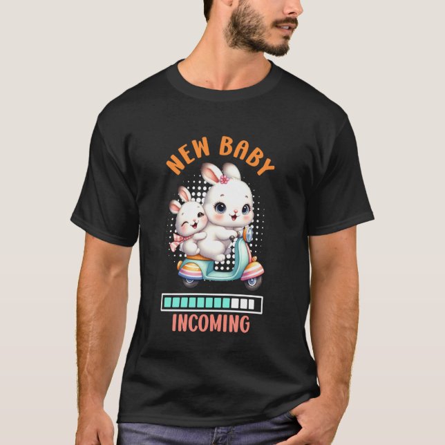 T-shirt Bientôt maman NOUVEAU BÉBÉ ARRIVÉE Drôle Future Ma (Devant)
