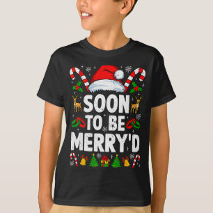 T-shirt Bientôt mariés Engagés Équipe de Noël Couples