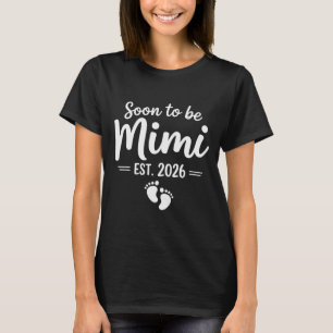 T-shirt Bientôt Mimi 2026 Annonce de Grossesse Nouvelle