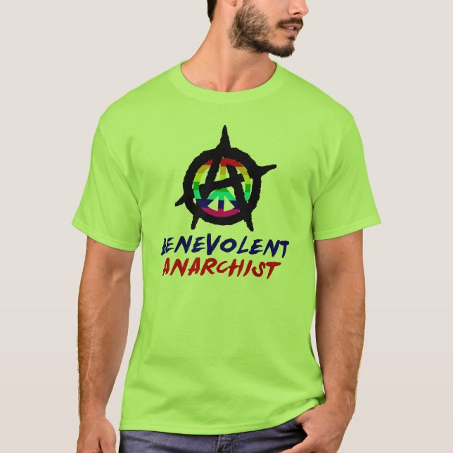 T-shirt bienveillant d'anarchiste (Devant)