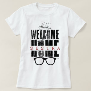 T-shirt bienvenu orphelin de conception du noir