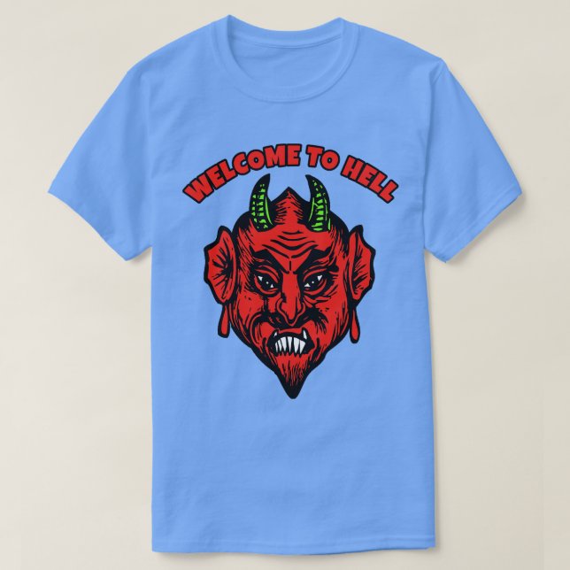 T-SHIRT BIENVENUE À AIDER AVEC DÉON OU DEVIL (Design devant)