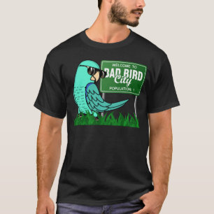 T-shirt Bienvenue à Bad Bird City I Turquoise Parrotlet