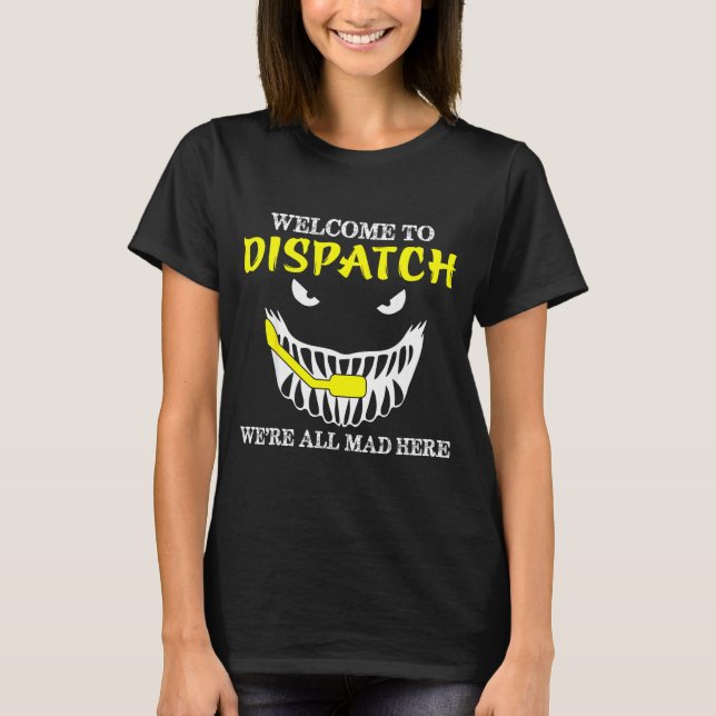 T-shirt Bienvenue à Dispatch Funny 911 Dispatch Halloween  (Devant)