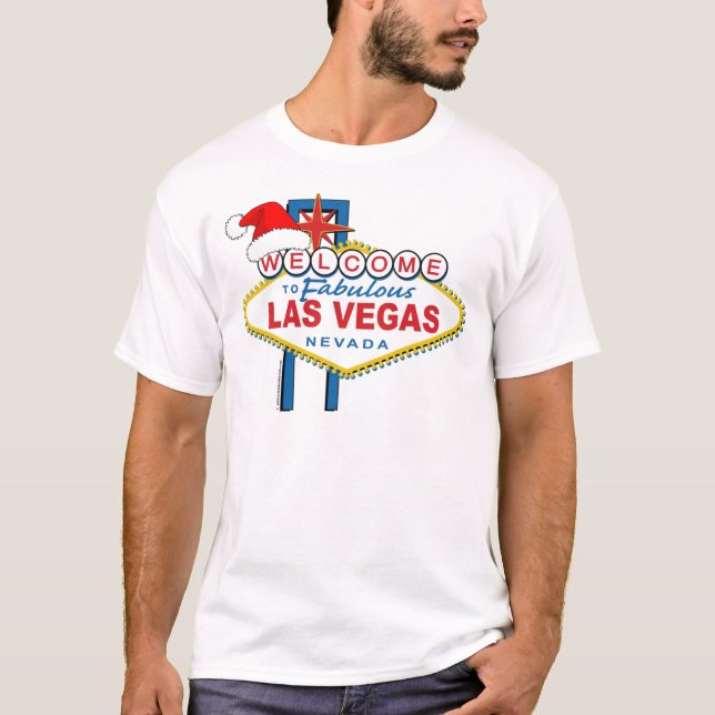 T-shirt Bienvenue à Fabulous Las Vegas Noël (Devant)