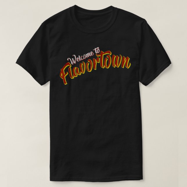 T-shirt Bienvenue à Flavortown (Design devant)