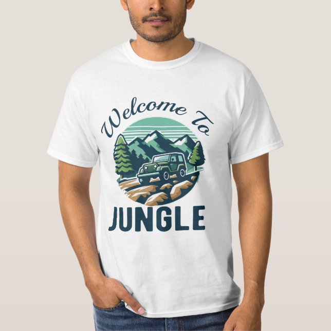 T-SHIRT BIENVENUE À JUNGLE (Devant)