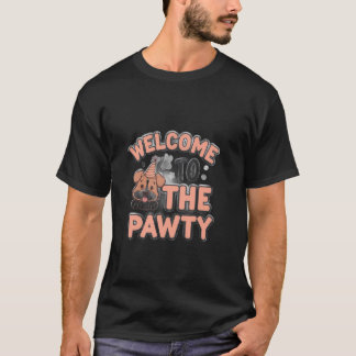 T-shirt Bienvenue à la fête animale amoureux des animaux -