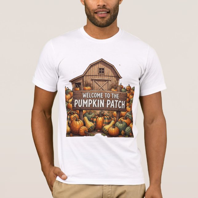 T-shirt Bienvenue à la Illustration Rustique d'Automne de  (Devant)